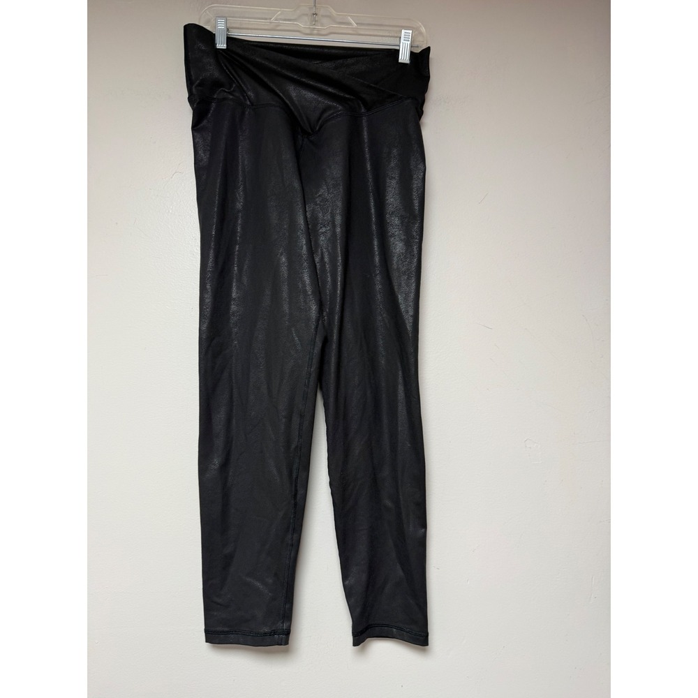 Aerie‎ OFFLINE Black Wet Look High Waisted Leggings Pants XL
